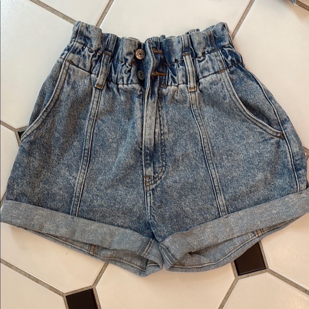Abercrombie & Fitch Light Blue Jean Shorts